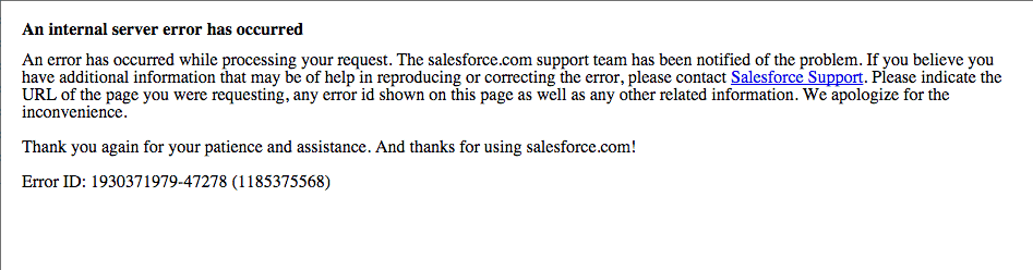 Salesforce Gack
